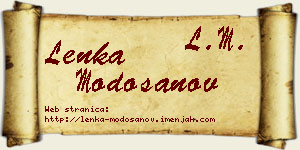 Lenka Modošanov vizit kartica